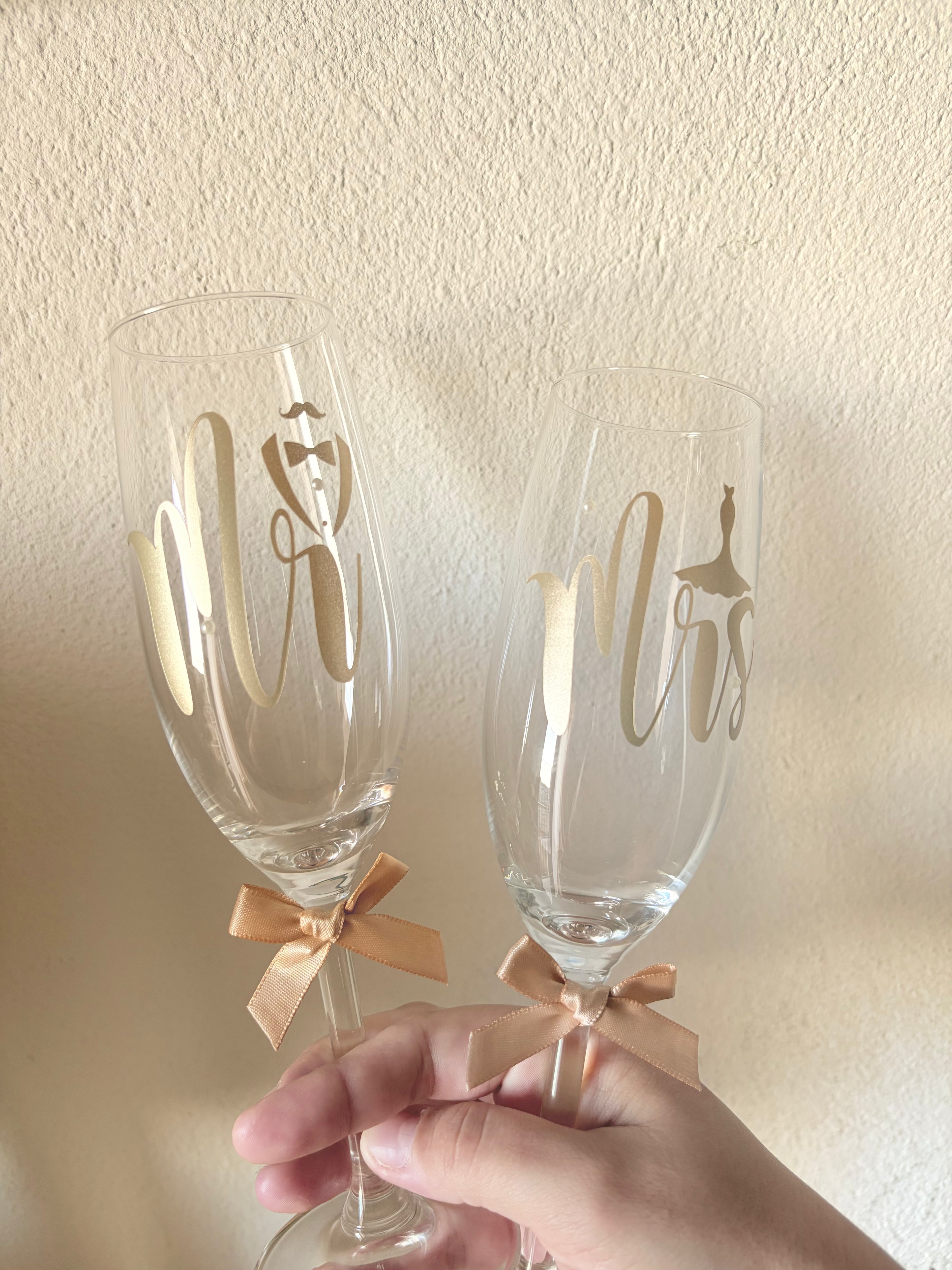 Flûtes Couple Mrs Mr